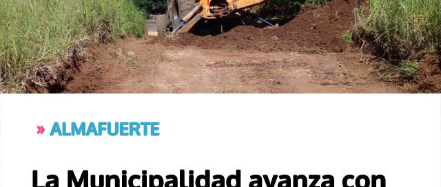 La Municipalidad avanza con obras viales para mejorar la transitabilidad en caminos terrados